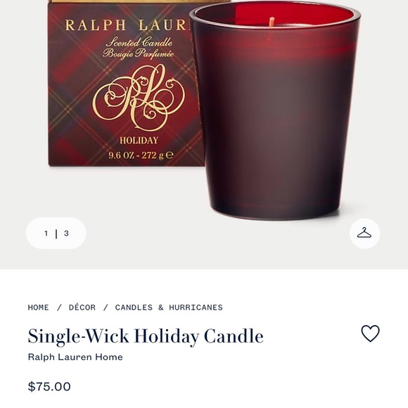 Ralph Lauren Holiday Red Candle - Picture 4 of 4